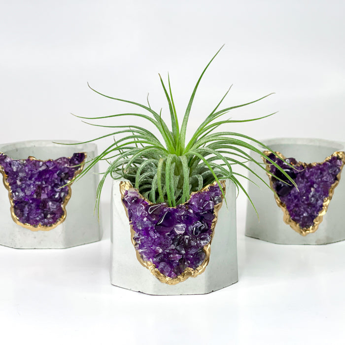 AMETHYST CANDLE HOLDER