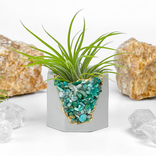 AMAZONITE GEODE PLANTER