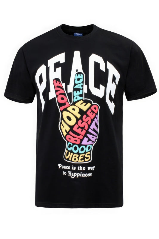 Peace Hand Sign T-shirts - All Season Fashion