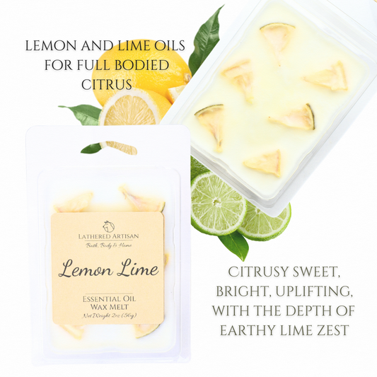 Lemon Lime | Essential Oil | Wax Melts