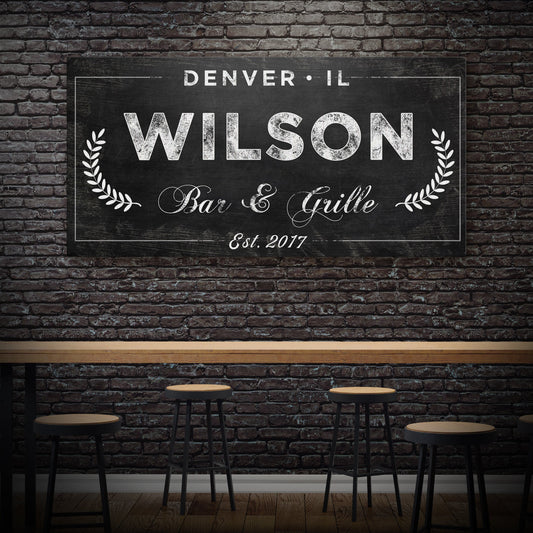 Bar and Grill Sign IV