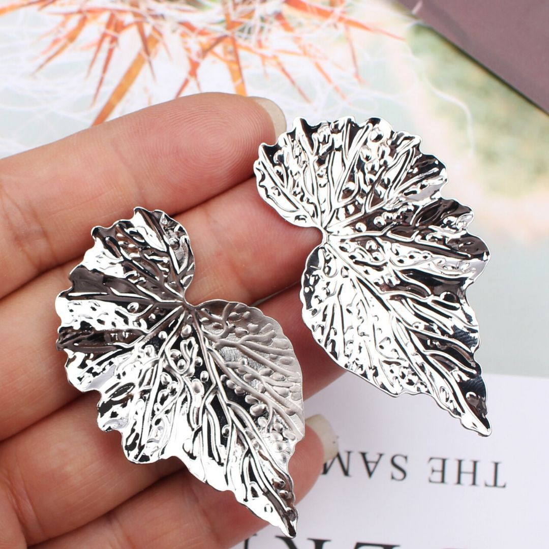 ClaudiaG Mirrored Leaf Earrings