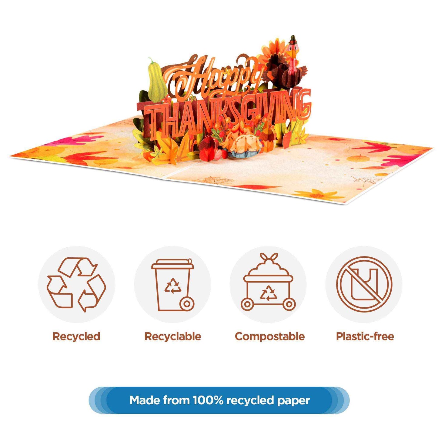 Happy Thanksgiving Frndly Pop Up Card