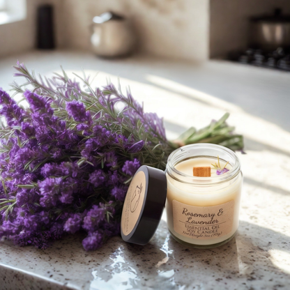 Rosemary & Lavender | Essential Oil | 3 oz Jar Candle
