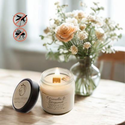 Citronella & Bergamot | Essential Oil | 3 oz Jar Candle