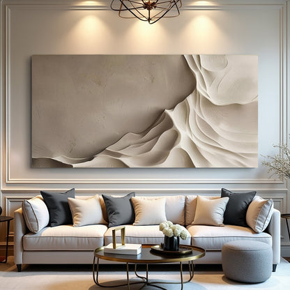 Beige Minimalist Wall Art IV