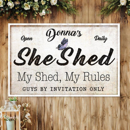 Personalized She Shed Sign XIX