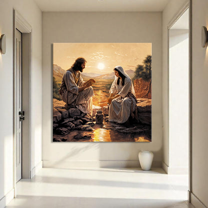 Samaritan at the Well Faith Wall Art III
