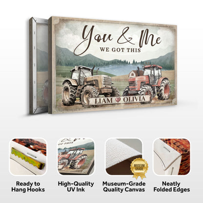 Tractor Themed We Got This Couple Sign