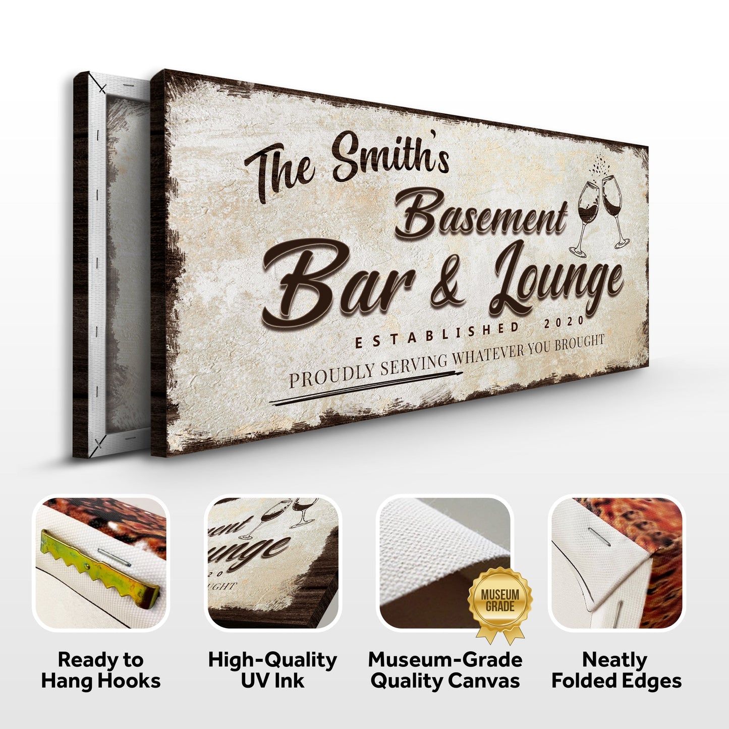 Basement Bar And Lounge Sign II
