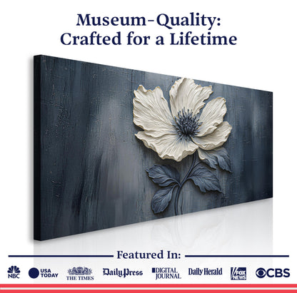 Floral Clay Relief Wall Art