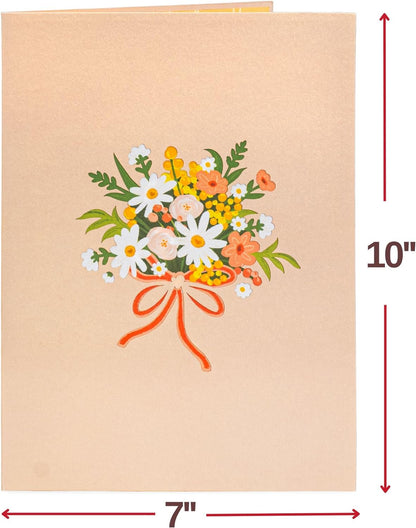 Daisy Delight Oversized Pop Up Card with Keepsake
