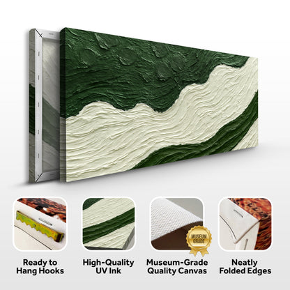Green Rivers Abstract Wall Art VII