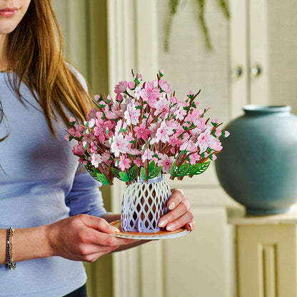 HugePop Cherry Blossom Pop Up Flower Bouquet with Detachable Flowers