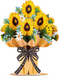 HugePop Sunflower Pop Up Flower Bouquet with Detachable Flowers, 10" x 14"