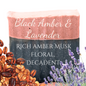 Black Amber & Lavender | Natural Fragrance with Essential Oils | Bar Soap
