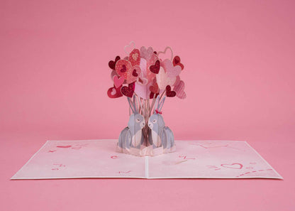 Love Bunnies Pop Up Card