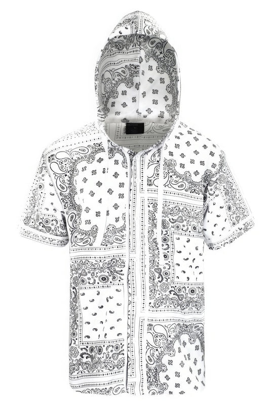 Hooded Bandana Baseball Jersey - All Season Fashion