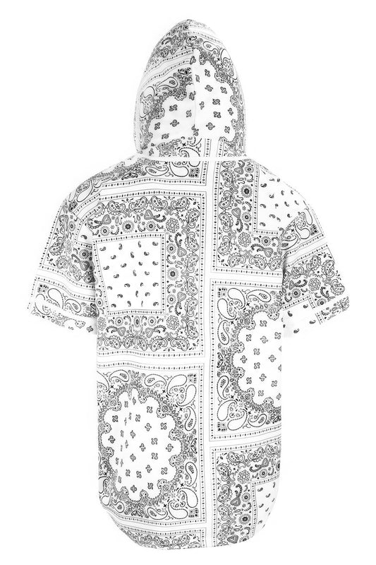 Hooded Bandana Baseball Jersey - All Season Fashion