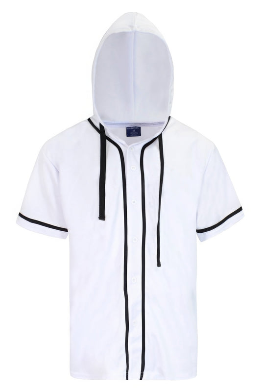 Hooded Baseball Jersey - All Season Fashion