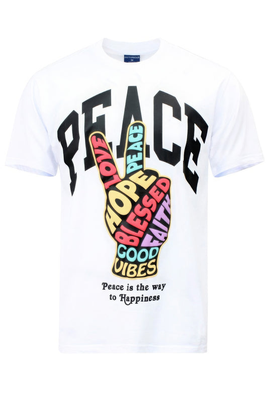 Peace Hand Sign T-shirts - All Season Fashion