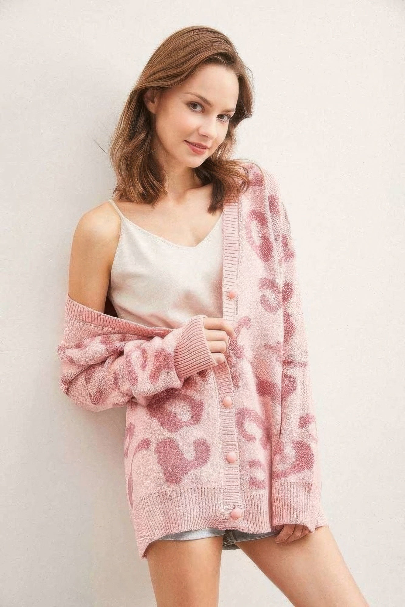 Leopard Button Down Cardigan - All Season Fashion