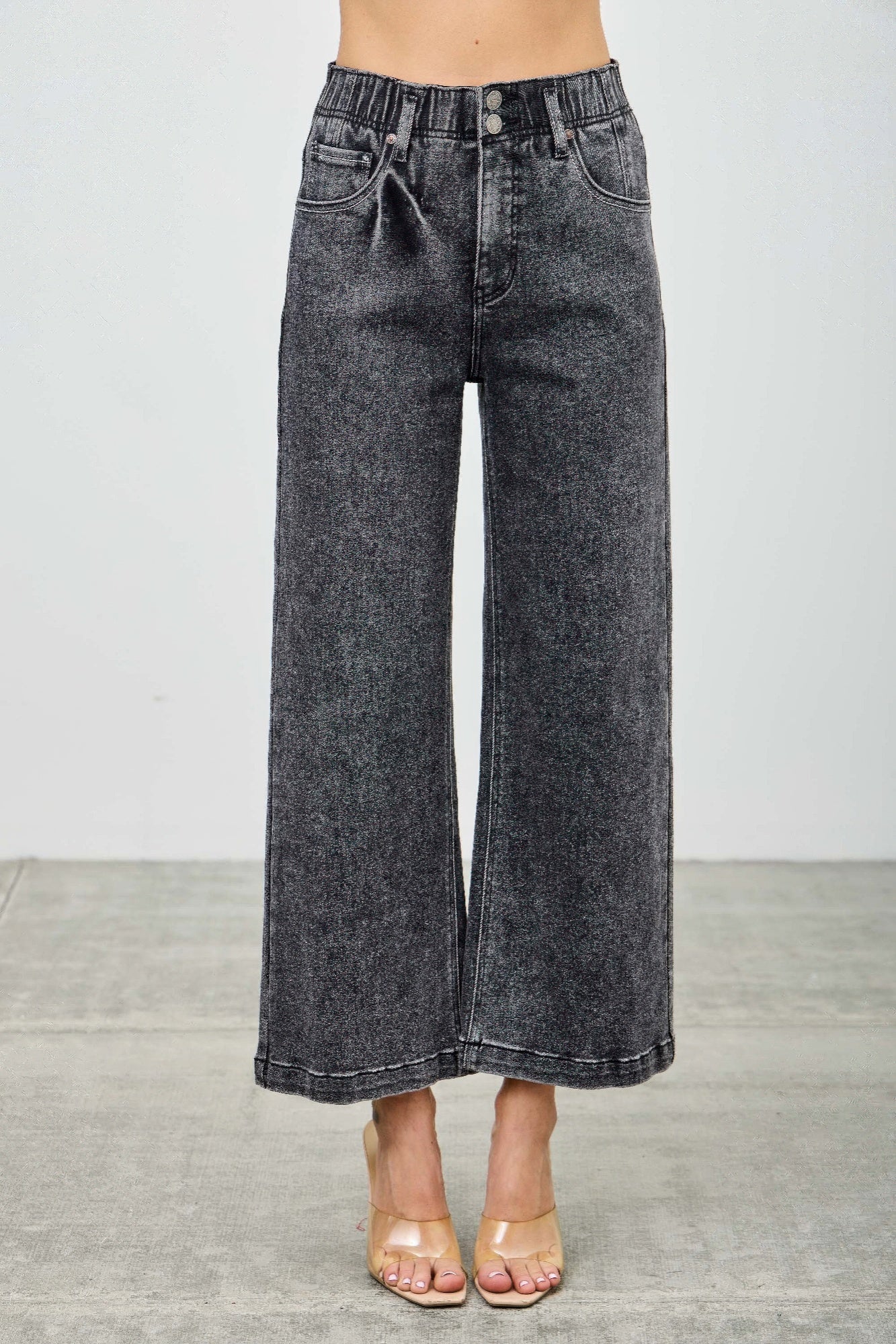 High Rise Wide Crop - All Season Fashion