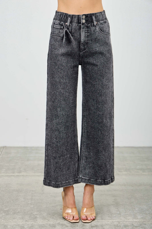 High Rise Wide Crop - All Season Fashion