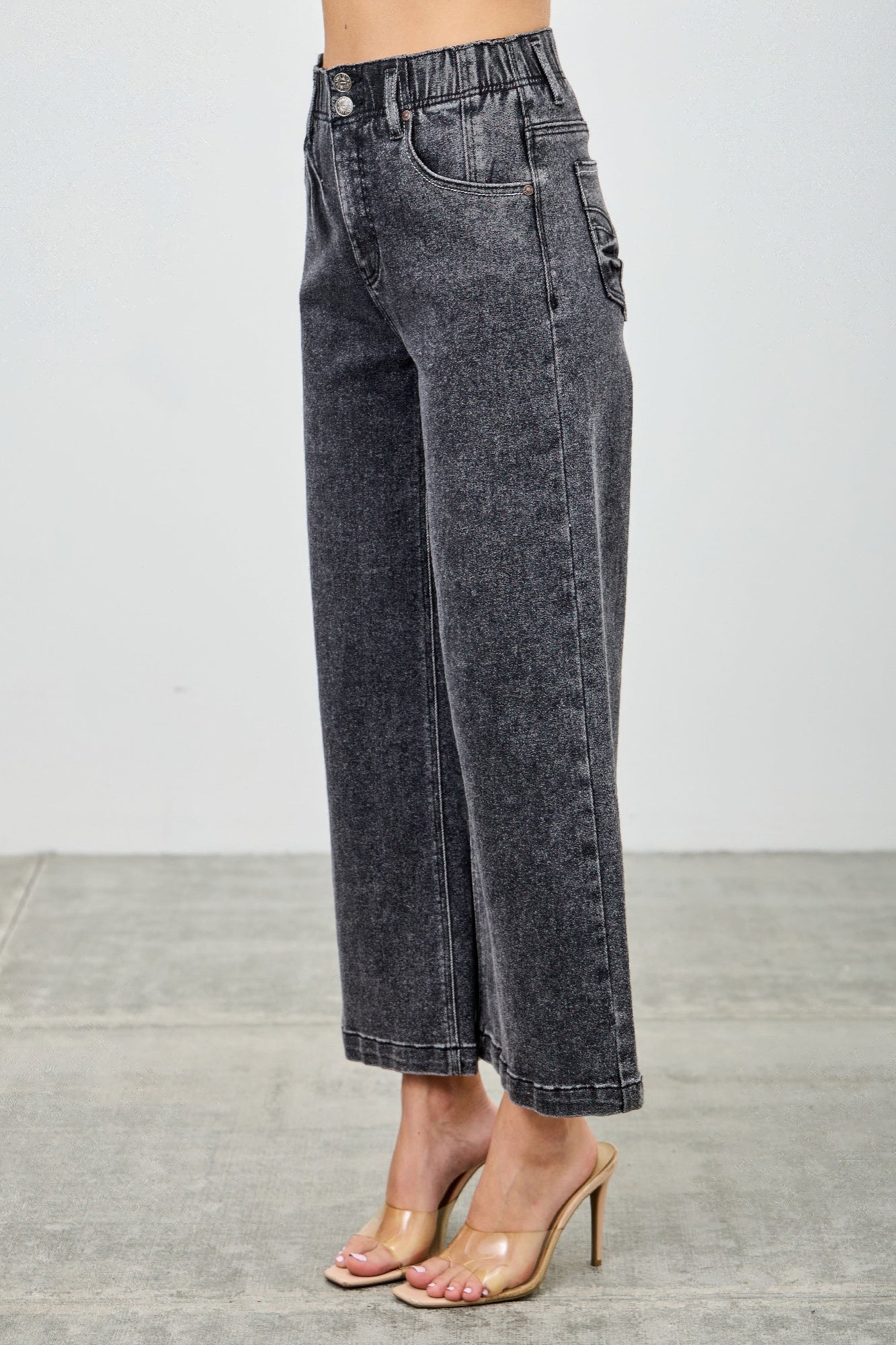 High Rise Wide Crop - All Season Fashion