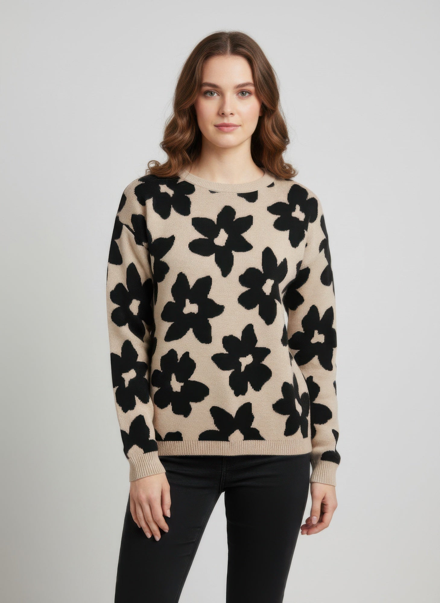 Ninety Printed Sweater - All Season Fashion