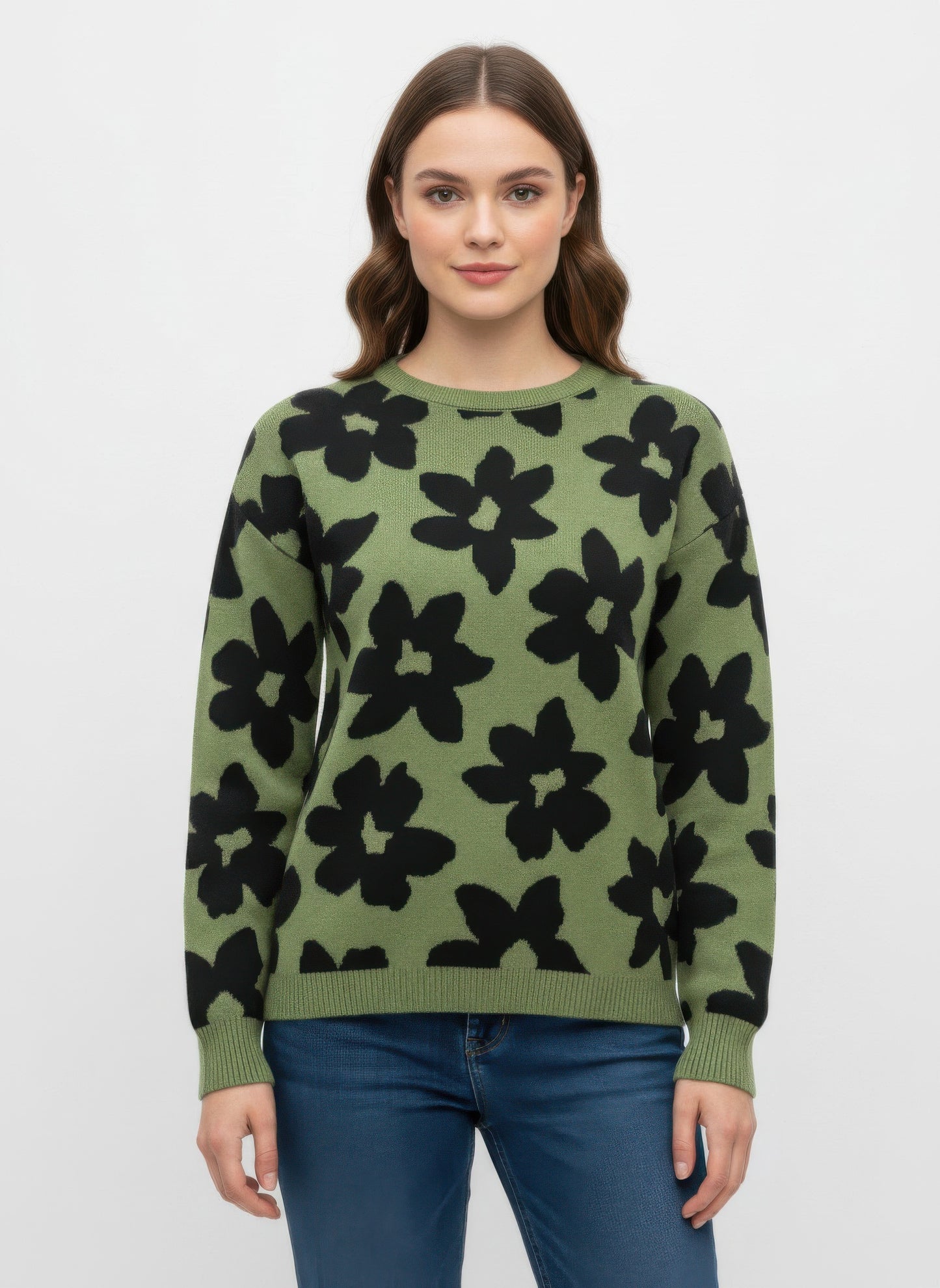Ninety Printed Sweater - All Season Fashion