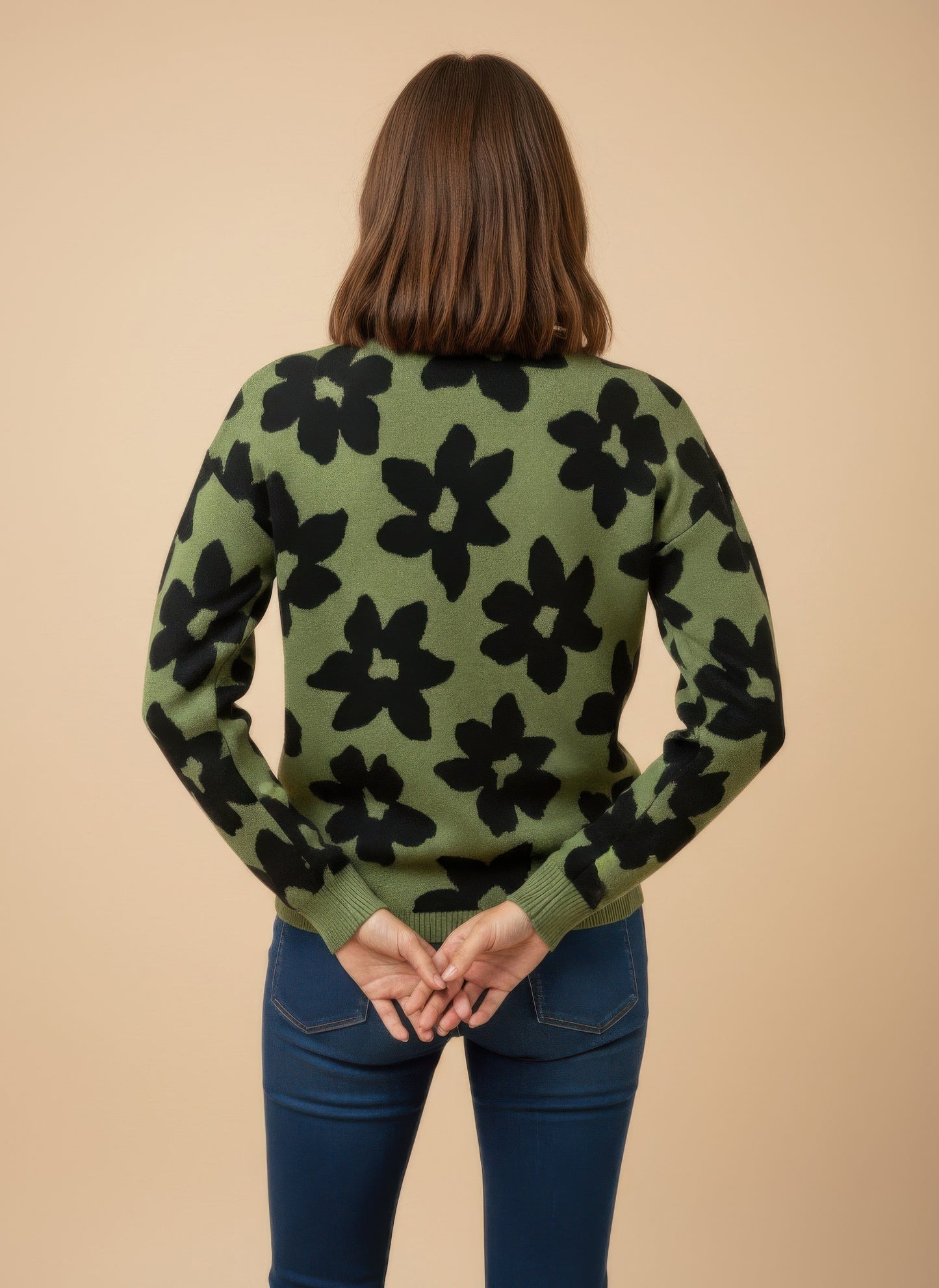Ninety Printed Sweater - All Season Fashion
