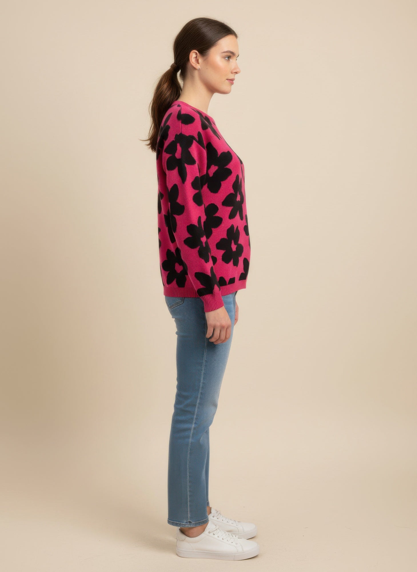 Ninety Printed Sweater - All Season Fashion