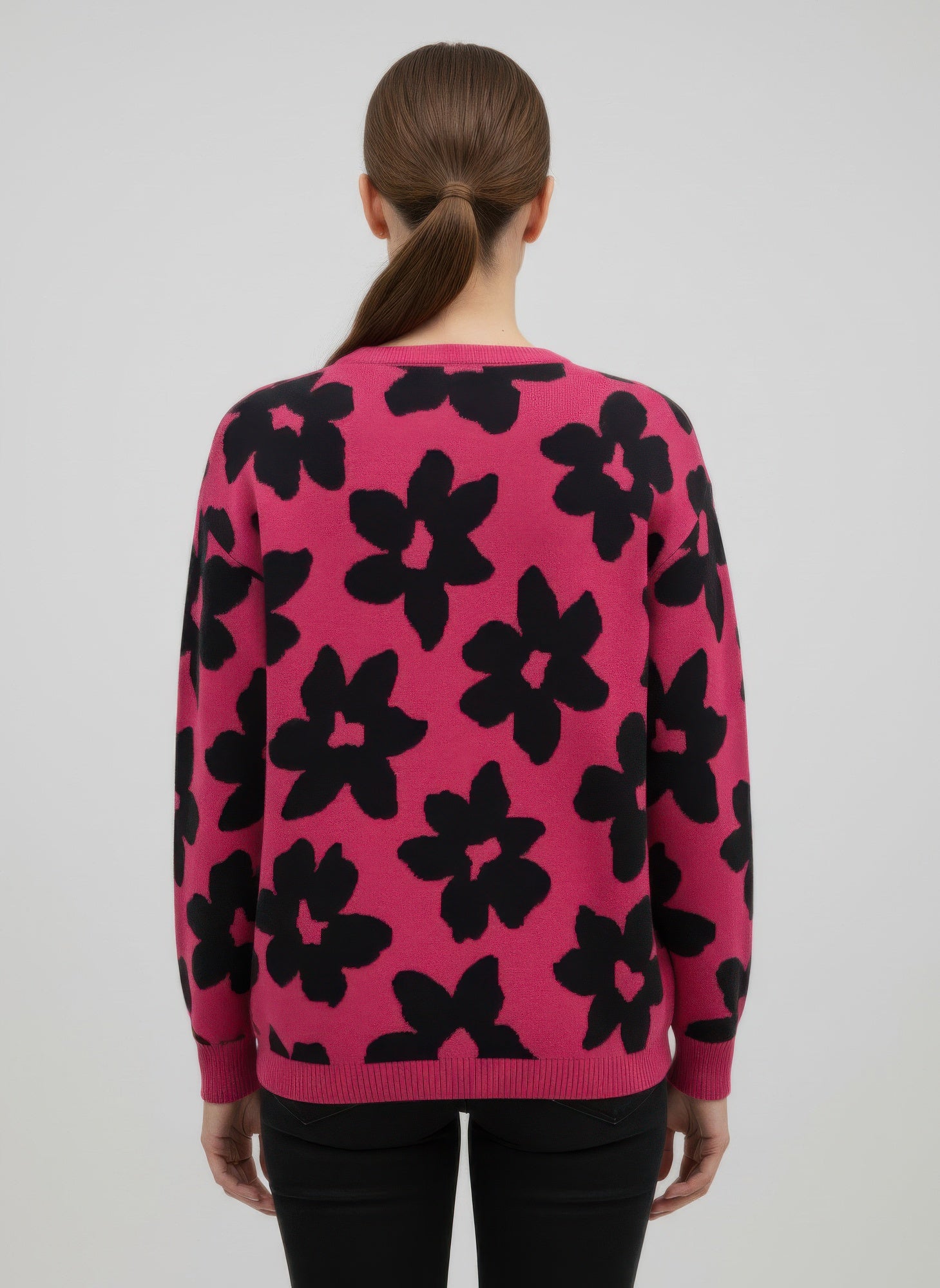 Ninety Printed Sweater - All Season Fashion