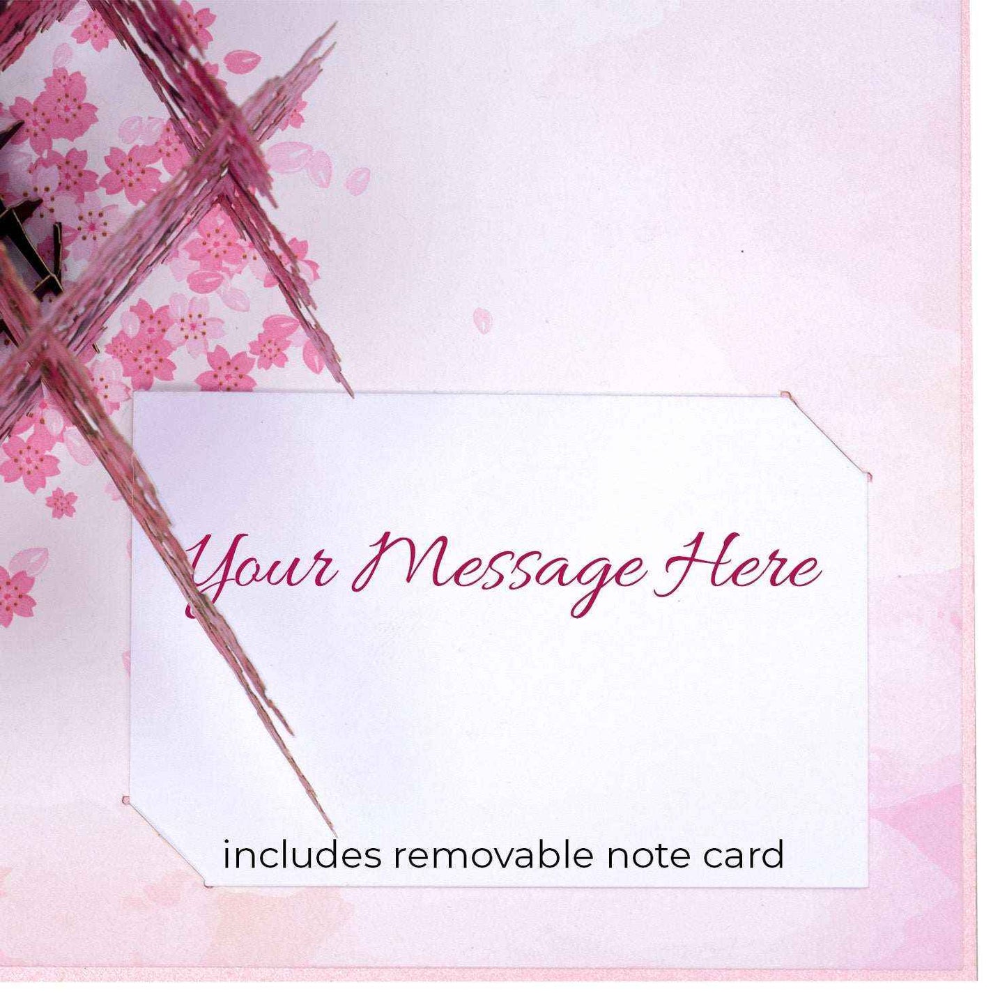 Cherry Blossom Pop Up Card
