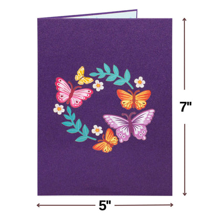 Happy Mothers Day Pop Up Card with butterflies