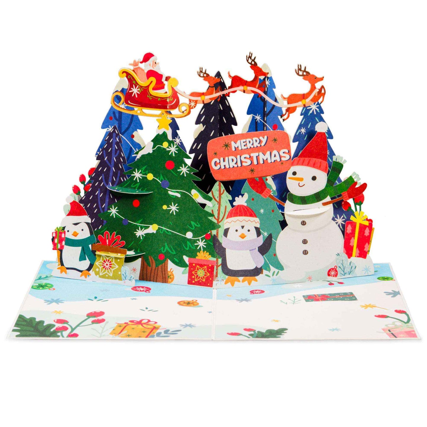 Christmas Night Frndly Pop Up Card, 5" x 7" Cover