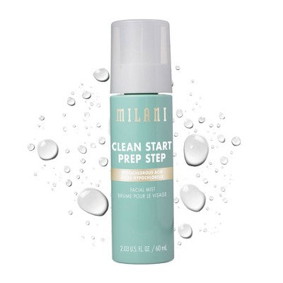 Milani Clean Start Prep Step Hypochlorous Acid Facial Mist 2.03 fl oz - New