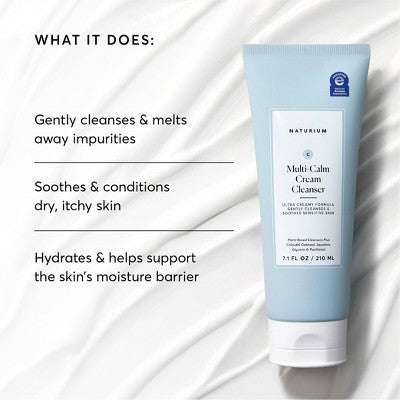 Naturium Multi-Calm Cream Cleanser 7.1 fl oz - Imperfect Container