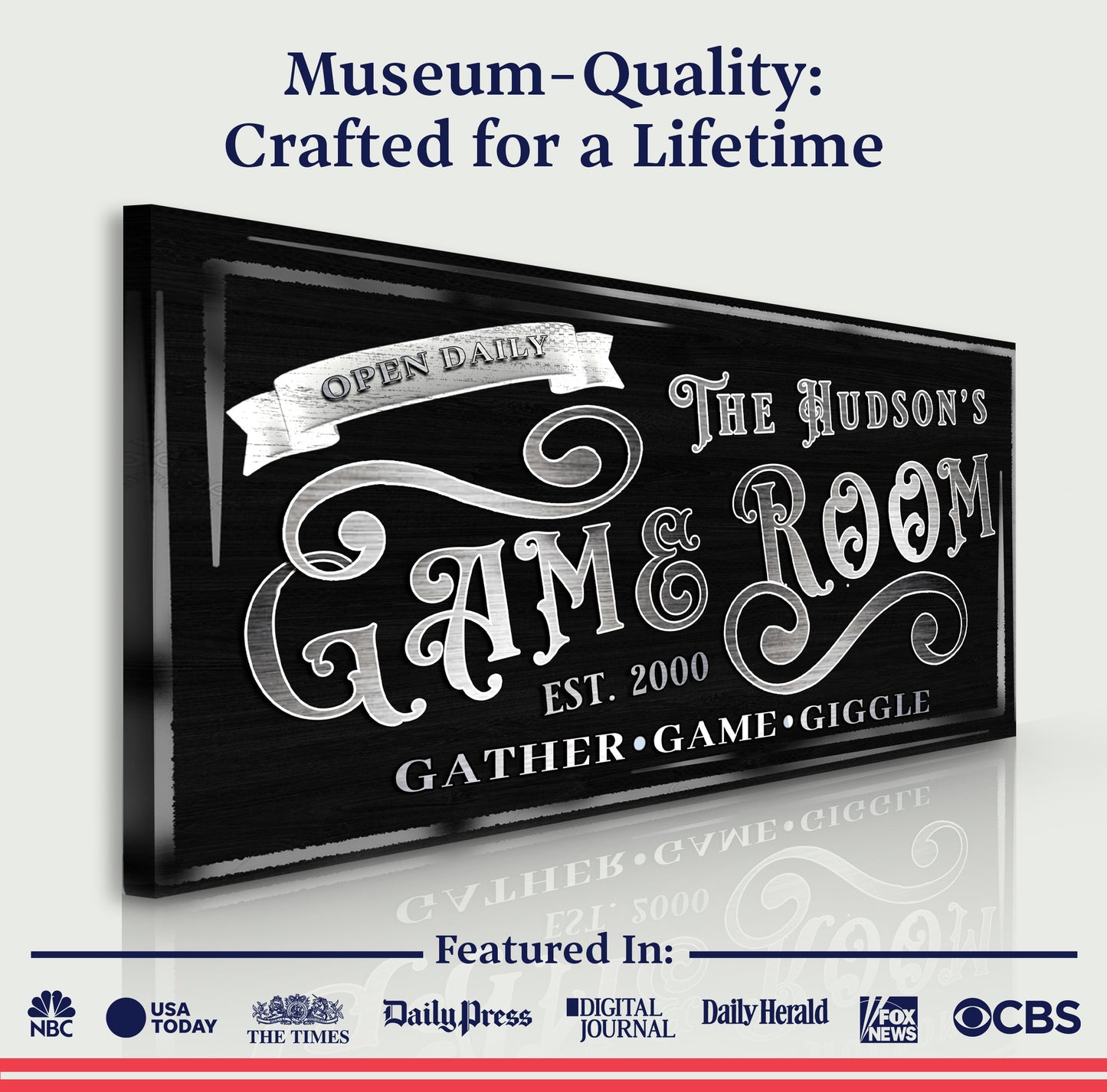 Personalized Game Room Sign II