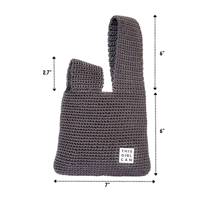Therese Handwoven Bag -Grey