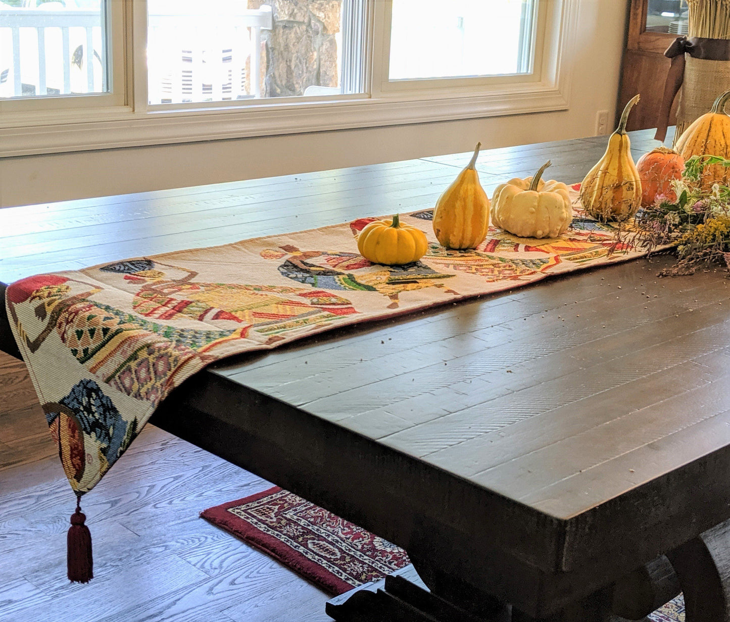 DaDa Bedding Dancing Women African Dreams Elegant Woven Tapestry Dining Table Runner (18117)