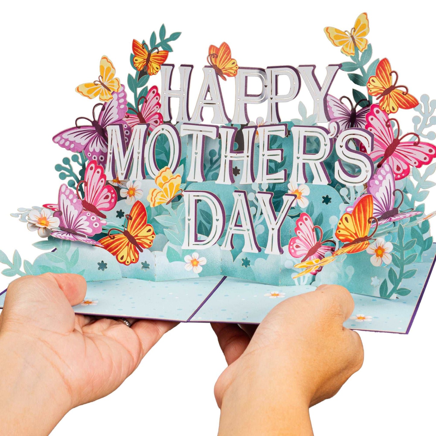 Happy Mothers Day Pop Up Card with butterflies