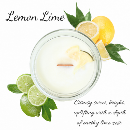 Lemon Lime | Essential Oil | 3 oz Jar Candle