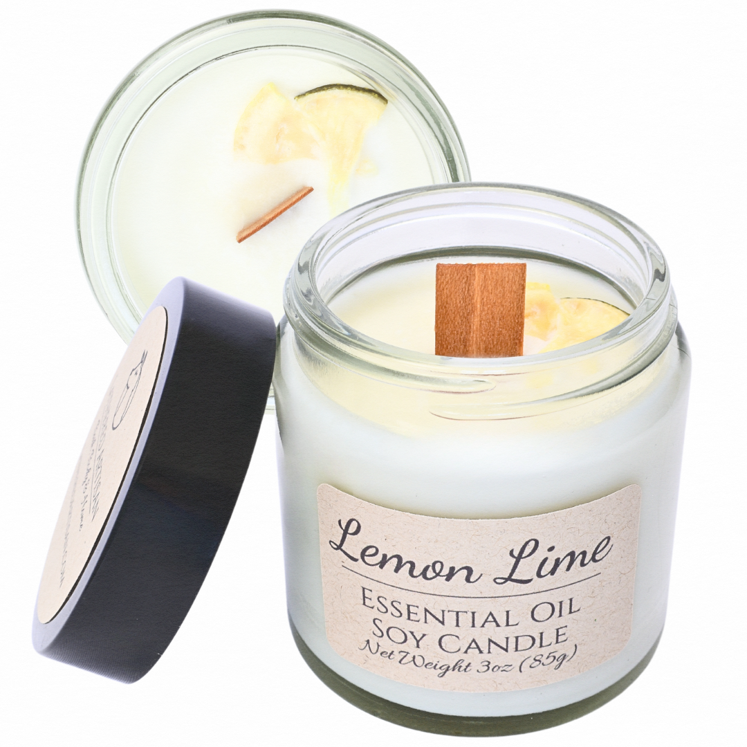 Lemon Lime | Essential Oil | 3 oz Jar Candle