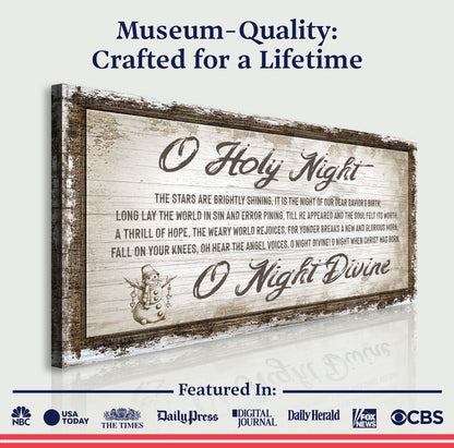 O Holy Night Christmas Sign