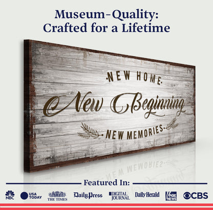 New Home, New Beginning Sign IV