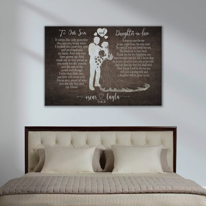 To My Son and Daughter In Law Sign