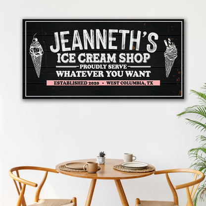 Ice Cream Shop Sign