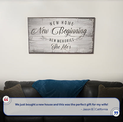 New Home, New Beginning Sign IV